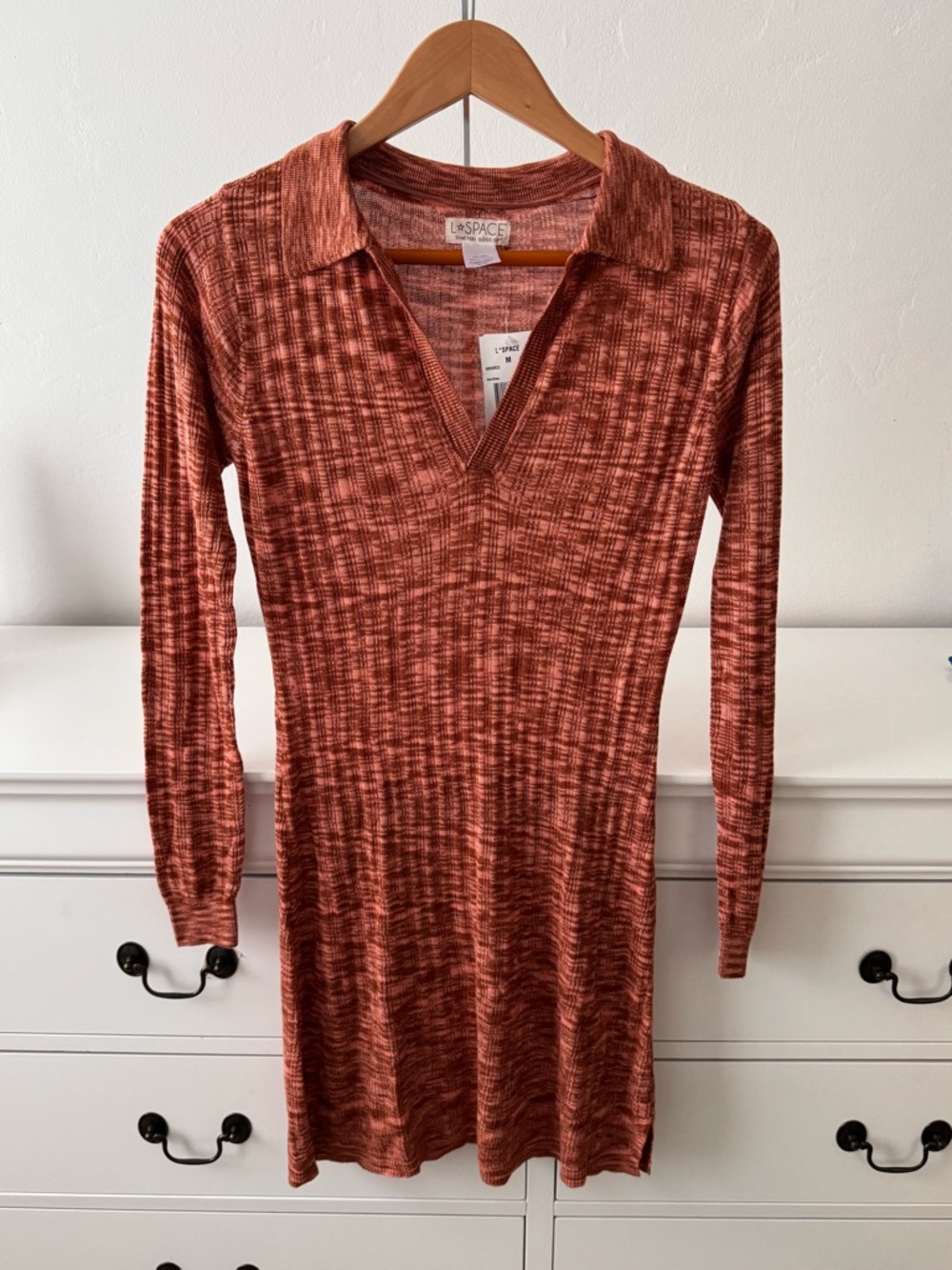 L*Space Aria Dress – Rust Textured Knit – Size M (New w/ Tags)